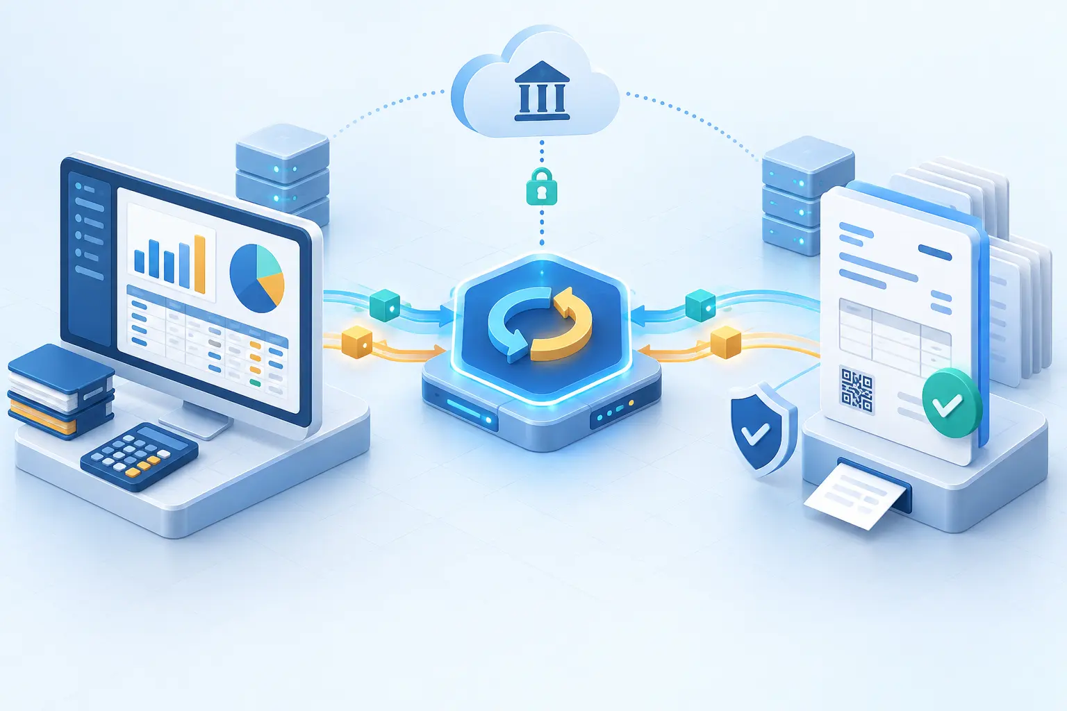 Phần mềm kế toán kết nối hai chiều với hệ thống hóa đơn điện tử qua HexaSync